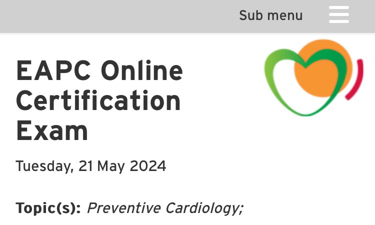 Do you know your cardiac #prevention? Can u convince others you do? What better than taking the EAPC Certification exam & become an @escardio ESC Certified physician/ cardiologist or allied health professional??!! IMPROVING KNOWLEDGE EXAM DAY: 21 May 2024 escardio.org/Education/Care…
