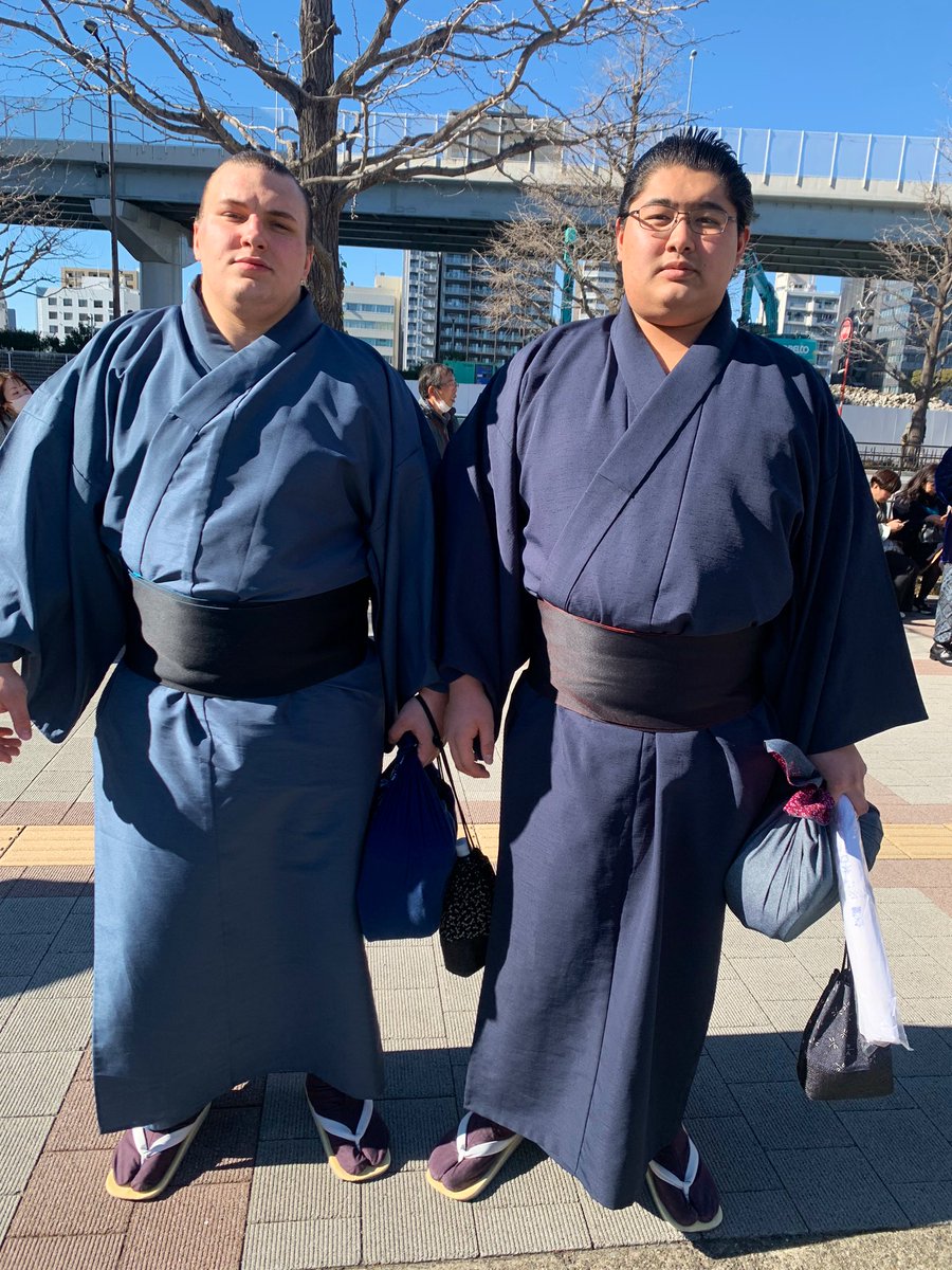 MyJetSetLife1's tweet photo. 〈初場所 14日目〉
安治川部屋の安青錦さん、安響さん．．．と、今さら初場所シリーズ
#sumo #相撲 #安治川部屋 #安青錦 #安響 https://t.co/Q3MFerxrSr