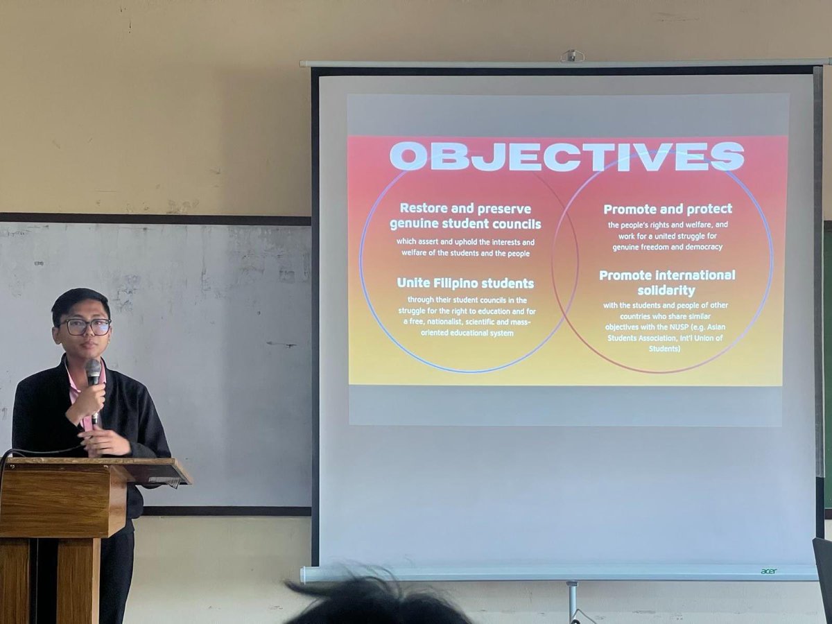 NUSPhilippines's tweet photo. HAPPENING NOW ⎸ NUSP Grand Orientation and Consultation at the Polytechnic University of the Philippines 

#DefendAcademicFreedom 
#NUSPKonsultahangKonseho2024 1/n https://t.co/rCingJnacA