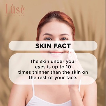 LuseEssentials's tweet image. &quot;Did you know? The delicate skin under your eyes is up to 10 times thinner than the skin on the rest of your face. Handle with care! 

#LuseEssentials #skincar #luse #SkinFacts #UnderEyeSkin #SkinThickness #DermatologyTrivia #SkincareKnowledge