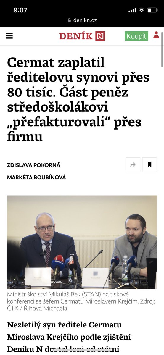 KarelGargulak's tweet photo. Díky šéfovi Cermatu Mirkovi Krejčímu, že on sám, se svými kamarády, synem, spolupracujícími subjekty a dobrovolníky naprogramoval, otestoval a spustil informační systém veřejné správy k přihlašování na střední školy. Věc, která by za “běžných podmínek”… https://t.co/w5XqxEfwaD