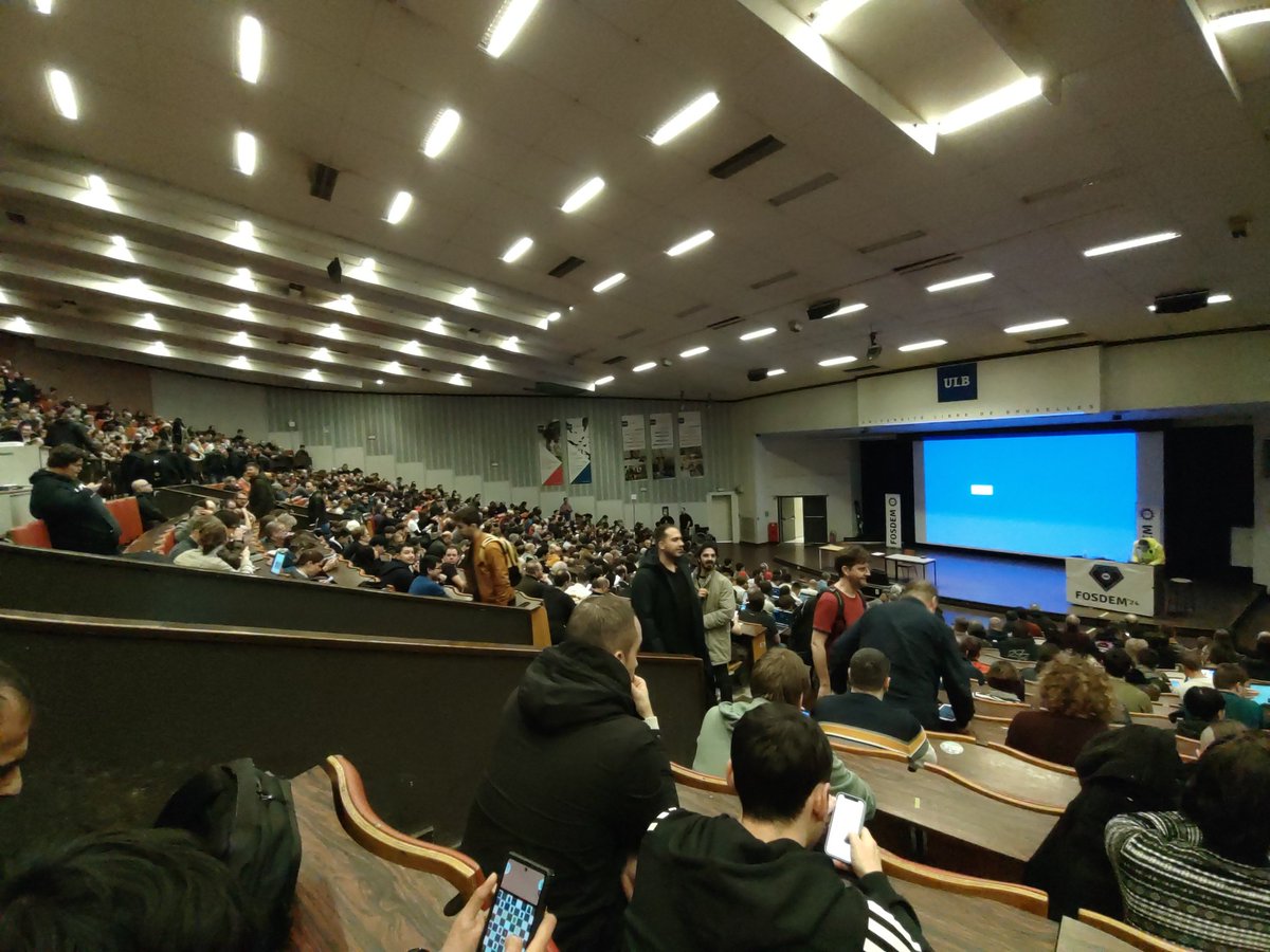 Feels great to be back here! #FOSDEM #FOSDEM2024 #Janson