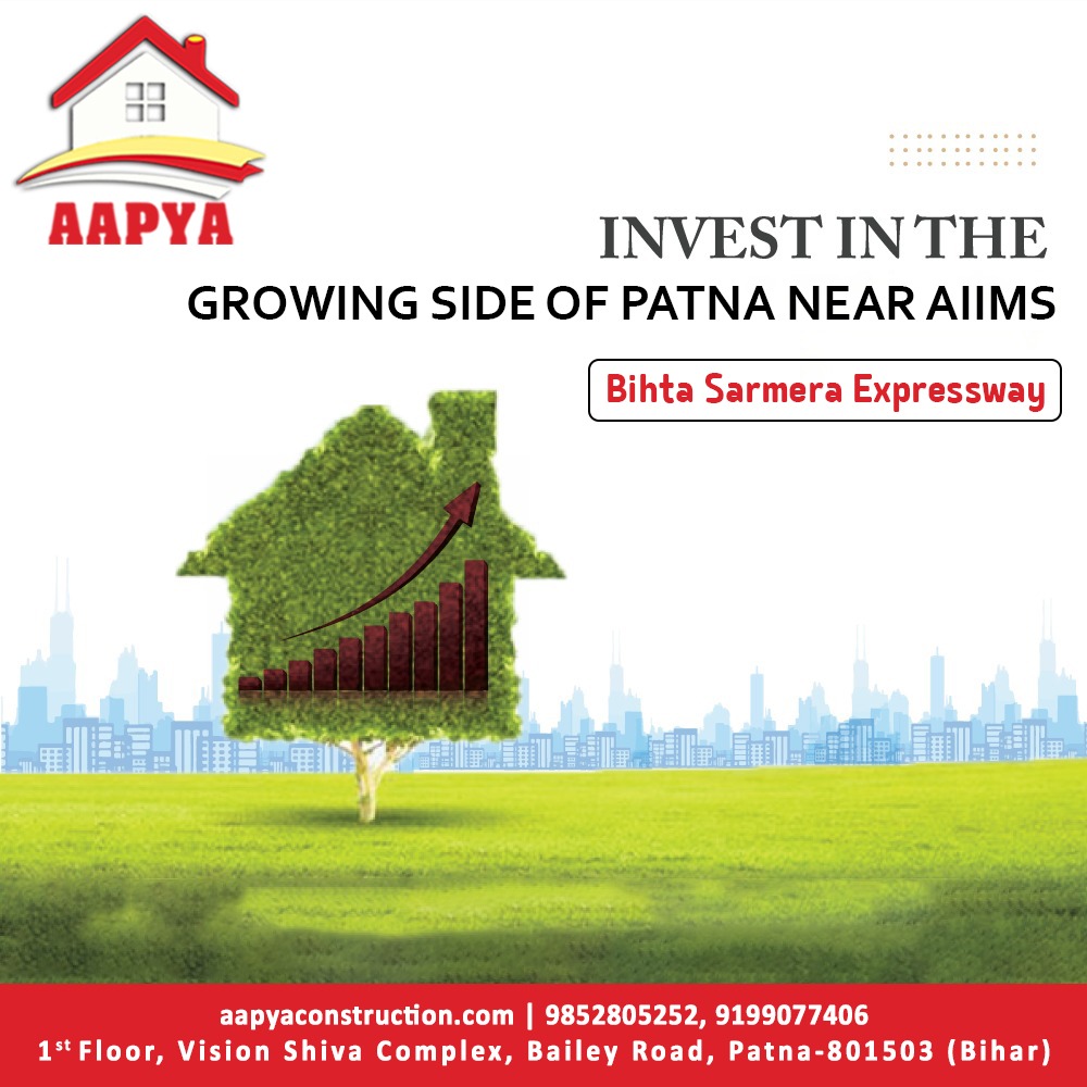 Unlock the potential of your investment with Aapya !
#InvestInPatna #GrowingOpportunities 

Call Us at 9199077406
Visit us aapyaconstruction.com   

#DreamPlot #IdealLocation #HighReturn #aapya #house #plots #BookYourPlot #luxury #income #realestate #investment #Patna #Bihar