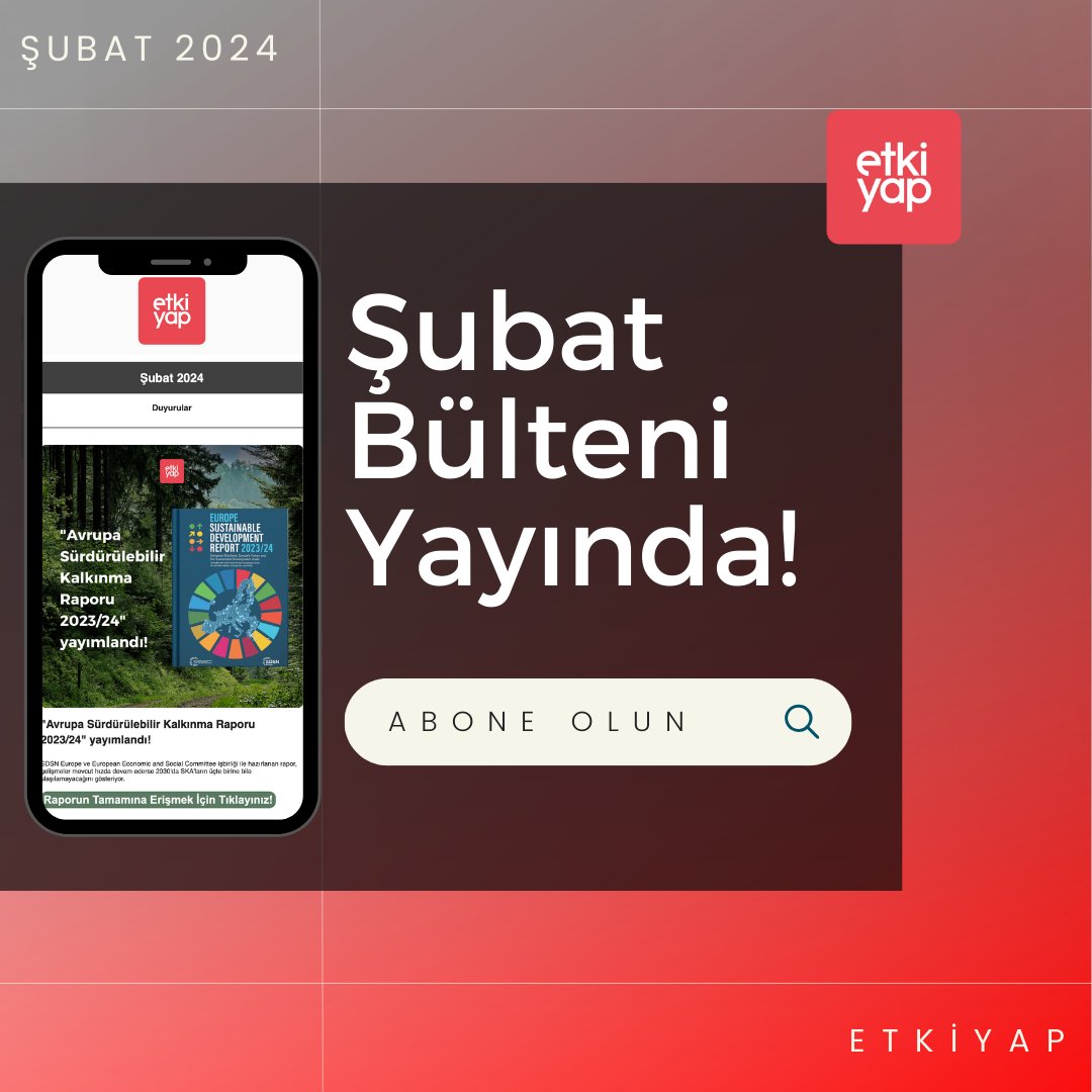 Ocak ayında gerçekleşen etkinliklerden, yayınlanan bloglarımıza; ayın öne çıkan haberlerinden, Şubat 2024 gündemine: #Şubat bültenimiz yayında. Bülteni incelemek için: mailchi.mp/etkiyap/subat-… #etkiyatırımı #impactinvesting #newsletter #bülten