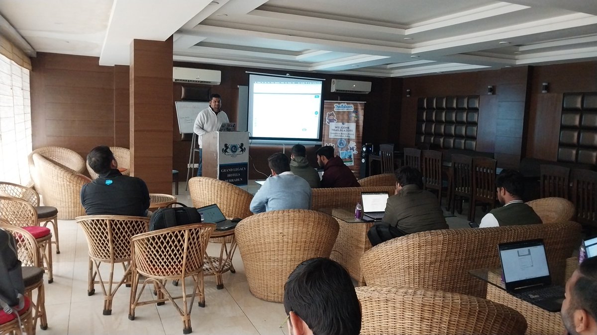 Attending event with <a href="/abhinavm65/">Abhinav Mishra</a>
<a href="/salesforce/">Salesforce</a> <a href="/trailhead/">Trailhead</a>
<a href="/Kailash_sfdc/">Kailash Chandra</a> <a href="/DehradunSfGroup/">Dehradun Salesforce Group</a> 
#beatrailblazer 
#TrailblazerCommunity 
#Salesforce 
#trailhead