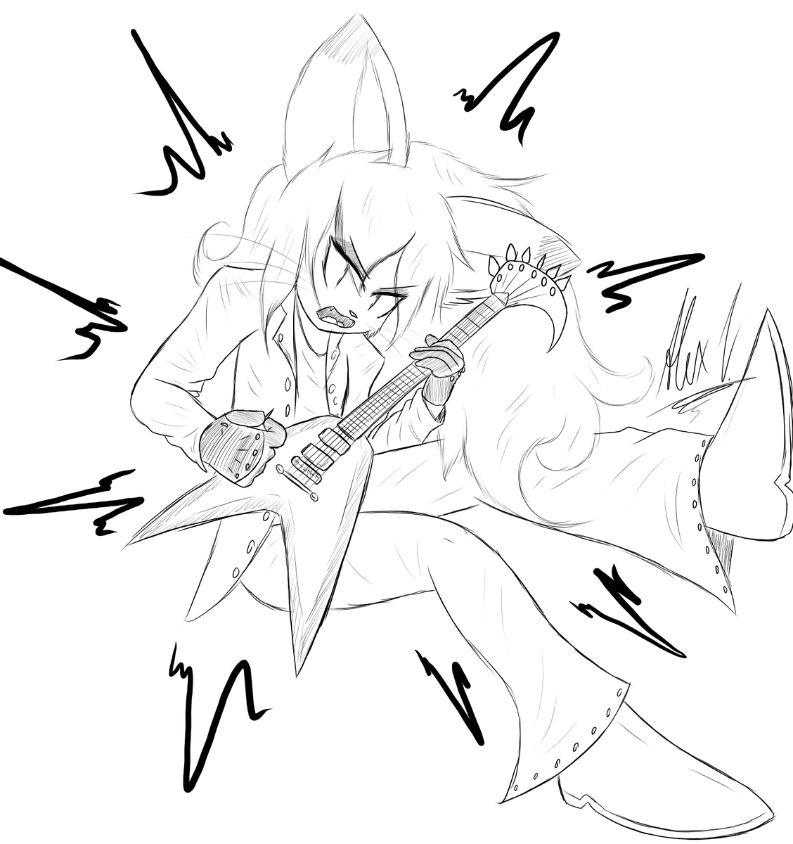 OzzyLemons's tweet photo. Something apart from the stupid shit, doodled this cause I can't sleep
Was listening to "Skin O My Teeth" by Megadeth https://t.co/6dasZdoRa6