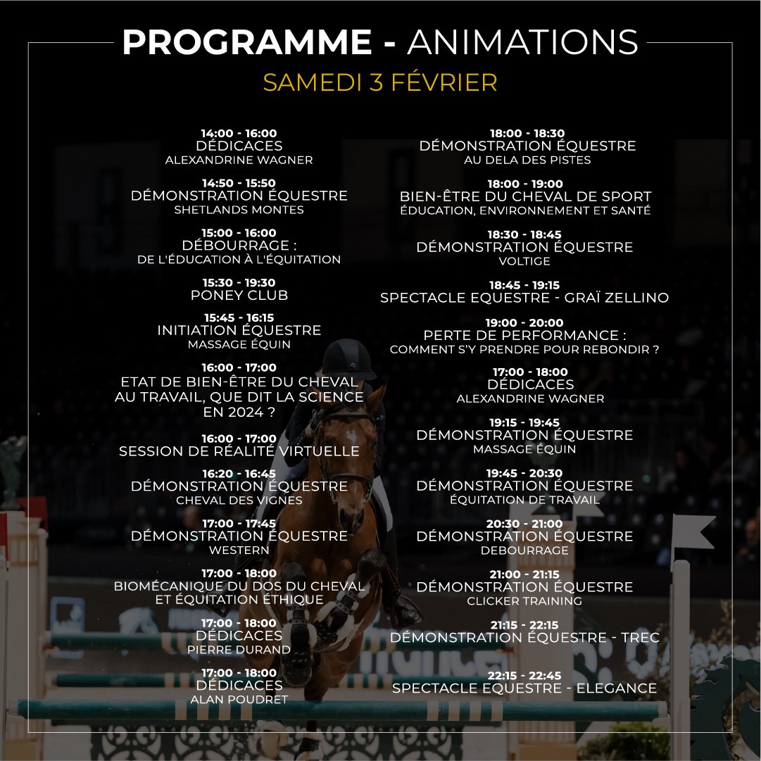 Jour 3 du Jumping International de Bordeaux 🔜

#JumpingBordeaux #sport #animations #jour3