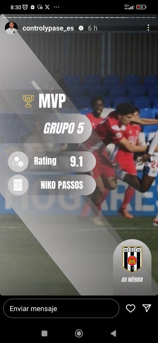 Gracias a mis compañeros <a href="/Merida_AD/">A.D. Mérida</a> <a href="/Academia_Merida/">Academia AD Mérida</a> @ControlyPaseOf