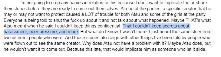 Tort1lleni's tweet photo. @redsolus @Blankuhaku12 @braxophone @AsianGuyStream I think this part clarifies that it was indeed harassment and pressuring someone into doing something un-defendable IMO. This should be talked about. Hope media outlets highlight it https://t.co/GYEFTGndTW