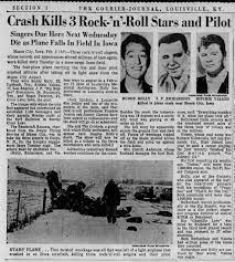 The Day The Music Died... On this day in 1959, we lost Buddy Holly (aged 22), The Big Bopper (aged 28), and Ritchie Valens (aged 17)... We will never forget them or the incredible music they made.