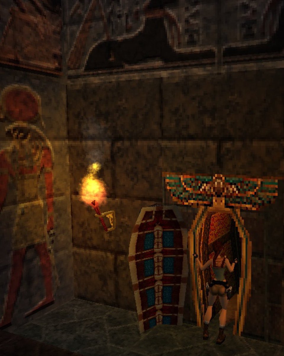 911TRLE's tweet photo. Just realised this one wasn’t on here so I decided to upload it. Kinda old news but it’s from the first level of my next level set Cursed Conundrum. Egypt AGAIN 😮‍💨 I’m pretty excited about this level there’s a lot going on !! #TombRaider #LaraCroft #TRLE #TombEditor https://t.co/ypxquAFtV8