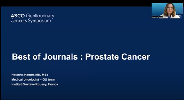 OncobitesTv's tweet photo. Una presentación de #ascogu24 para no perderse fue la de la 👩⚕️@NaounNatacha del @GustaveRoussy
GU team quien presentó los mejores papers 📜 publicados durante el 2023 sobre #cancerdeprostata Encuentra el resumen de su ponencia en 🇪🇸 https://t.co/9XCkypCLgr https://t.co/xFSQIi8FAD