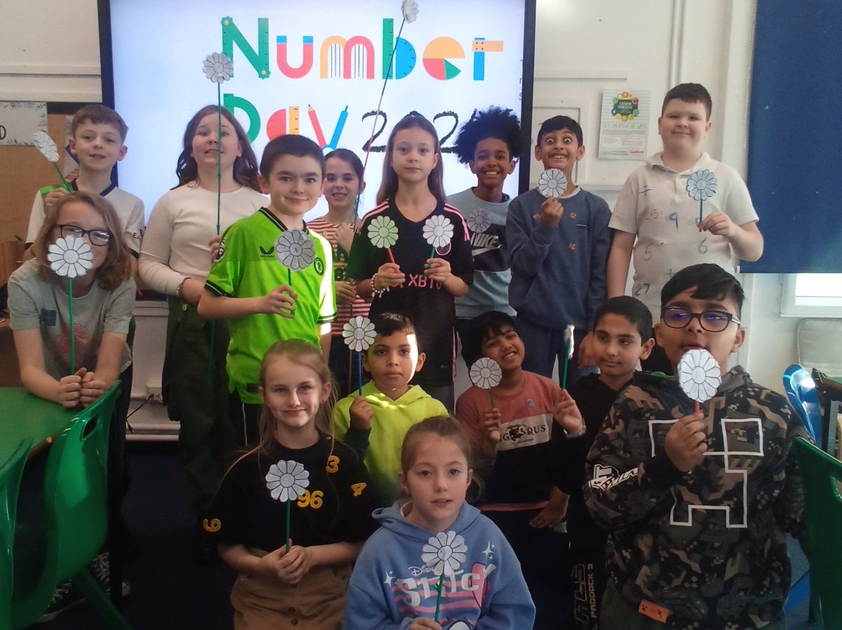ShirestoneAcad's tweet photo. Year 5 had lots of fun for @NSPCC number day. We created times table petal flowers to support with tricky times tables. #NumberDay2024 #makingmathsfun #timestables https://t.co/djg7G5vB2c