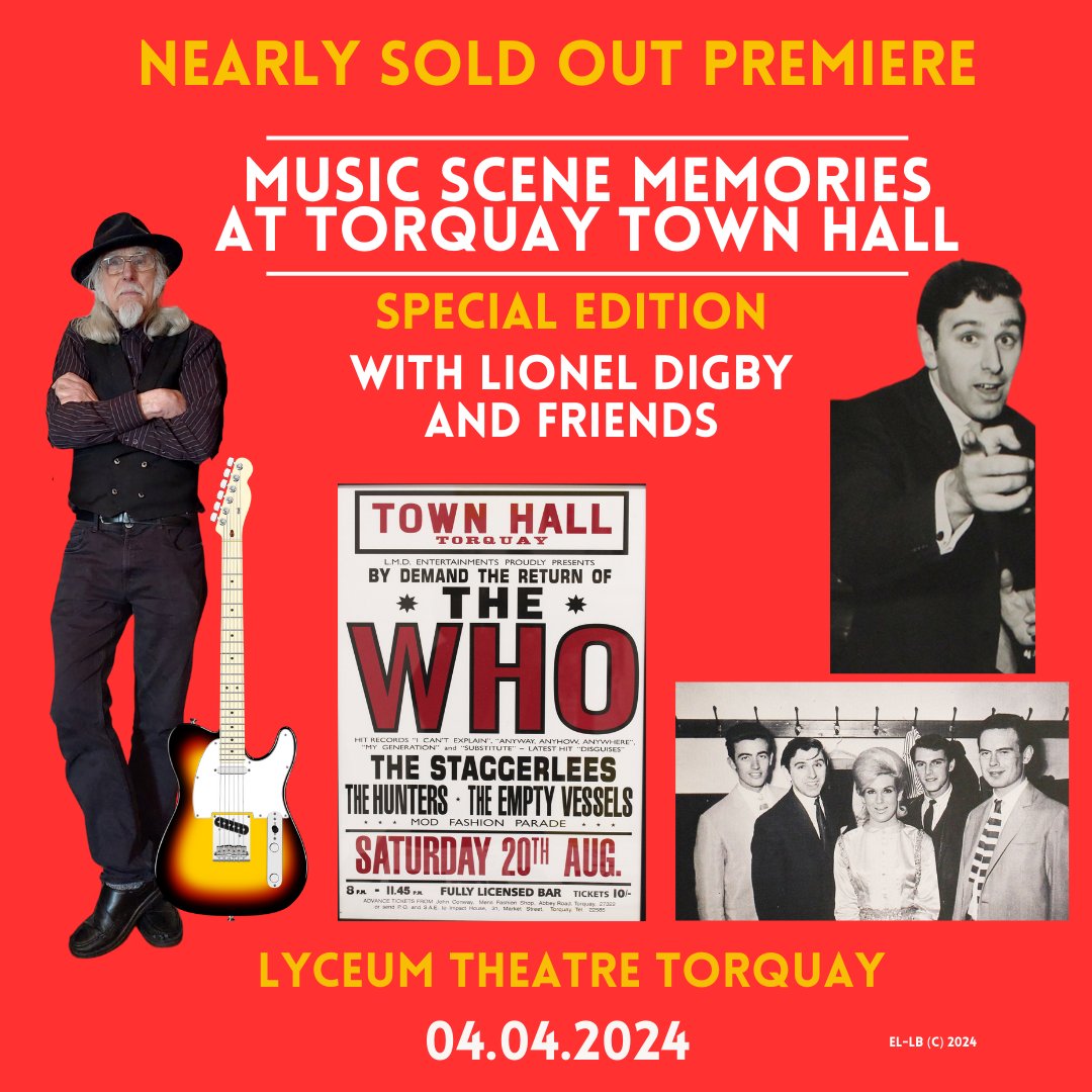 Nearly Sold Out Film Premiere this April - 'Music Scene Memories at Torquay Town Hall' special edition with live music before the film - ticket link in the comments @TorbayCulture @TorbayCDT @filmtorbay @EnglishRiviera @TorbayStory @DandCFilm