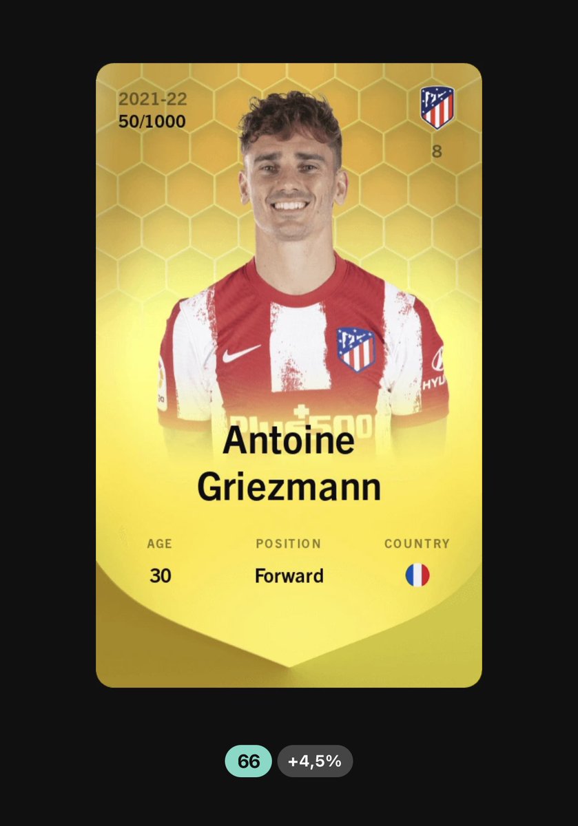 🚨Big Giveaway🚨
🎁Le Goat ultime Griezmann à gagner ! 

📩Conditions pour participer  :

✅ Retweet 
✅  Follow me + @NBAMLSANDPASTIS 
✅ follow + Like + Commente le vlog YouTube : youtu.be/PV31CSpYCaE (10 comms maxi) 

⏳Tirage samedi  🎁🔥

#sorare #atleti #griezmann