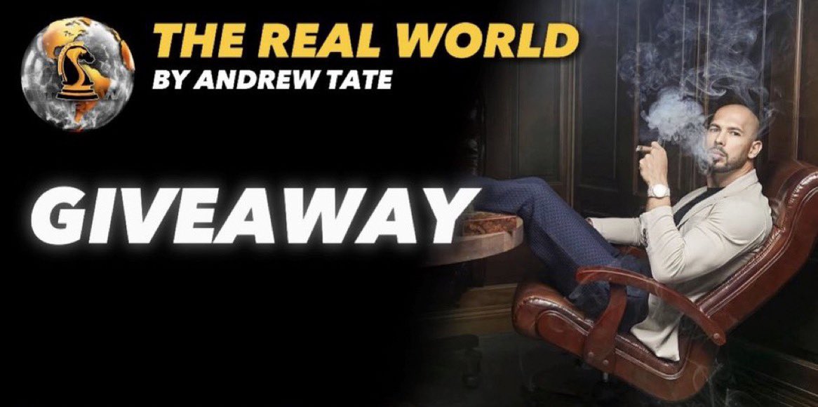 🚨 TRW GIVEAWAY 🚨

To celebrate the PUMP of $DORK 

We are giving away a one-month subscription to The Real World to 5 degens.

To participate, please: 

1) Follow us, <a href="/Cobratate/">Andrew Tate</a> &amp; <a href="/SrPetersETH/">Sr Peters</a> 
2) RT &amp; like this post
3) Don’t have a brokie mentalitiy

Winners in 24 hours 🐍🤝👴🏼