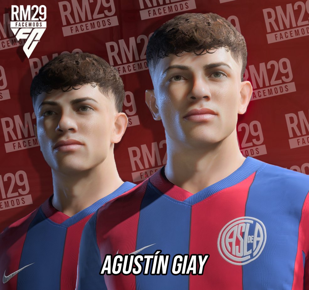 Renan_RM29's tweet photo. 🚨NEW FACE! 🚨
🇦🇷 AGUSTÍN GIAY (🇦🇷 San Lorenzo)
☀19yo 🔥71 OVR 💥83 POT
💥 Available for FC24 and FIFA23.
💥 ID compatible with FIFERs Realism Mod
🚨 DOWNLOAD LINKS:
- https://t.co/rM9WR202TE
- https://t.co/XV0mqbVUiI
#EAFC24 #fifafaces #fifamods #RM29faces https://t.co/ZsMSuH0WEo