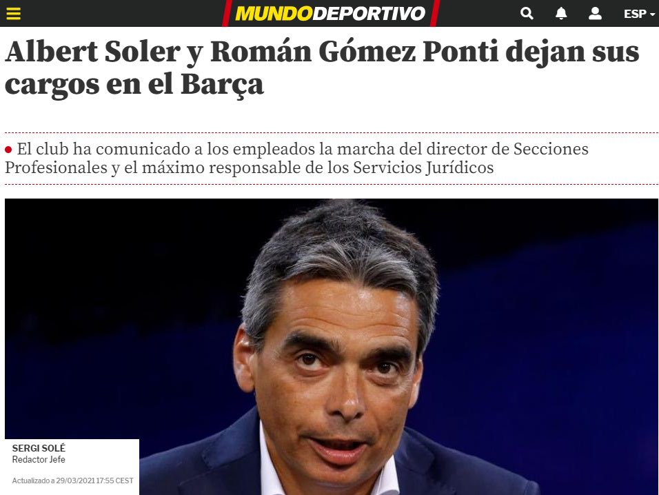 futbolgate_ES's tweet image. 50 días después de que Hacienda comunicó al Barça sobre la investigación #Negreira, Soler dejó el FCB. 35 días después, es nombrado directo general del CSD.

El CSD amplió las faltas leves y graves pero no las muy grave que afecta el #Barçagate 

👉 futbolgate.com/investigaci%C3…