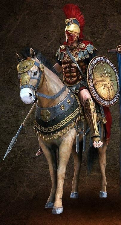 The #Companions - (Greek: ἑταῖροι [heˈtairoi̯], hetairoi) were the elite cavalry of the #Macedonian army from the time of king Philip II from the ancient #Greek Kingdom of #Macedonia. They achieved their greatest prestige under Alexander. 

#history #Greece