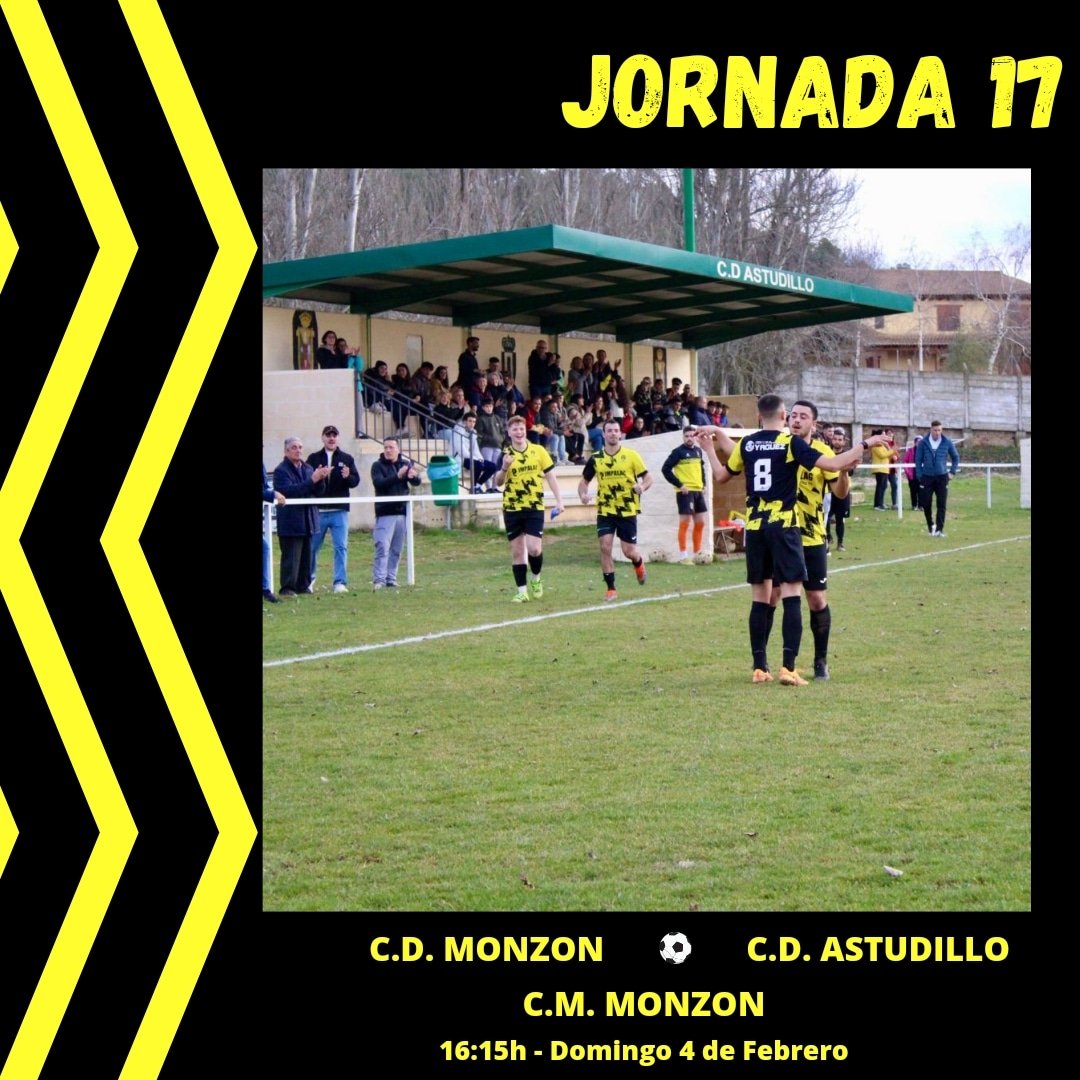 Os esperamos el domingo a todos en Monzón de Campos para llevar al equipo a lo más alto.

#VamosAstudillo