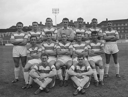 1961: #QPR Squad #WhiteCity Estate in the background.