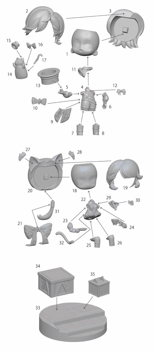 原神 リネ リネット ガレージキット 3Dプリント出力品 ワンフェス 原神