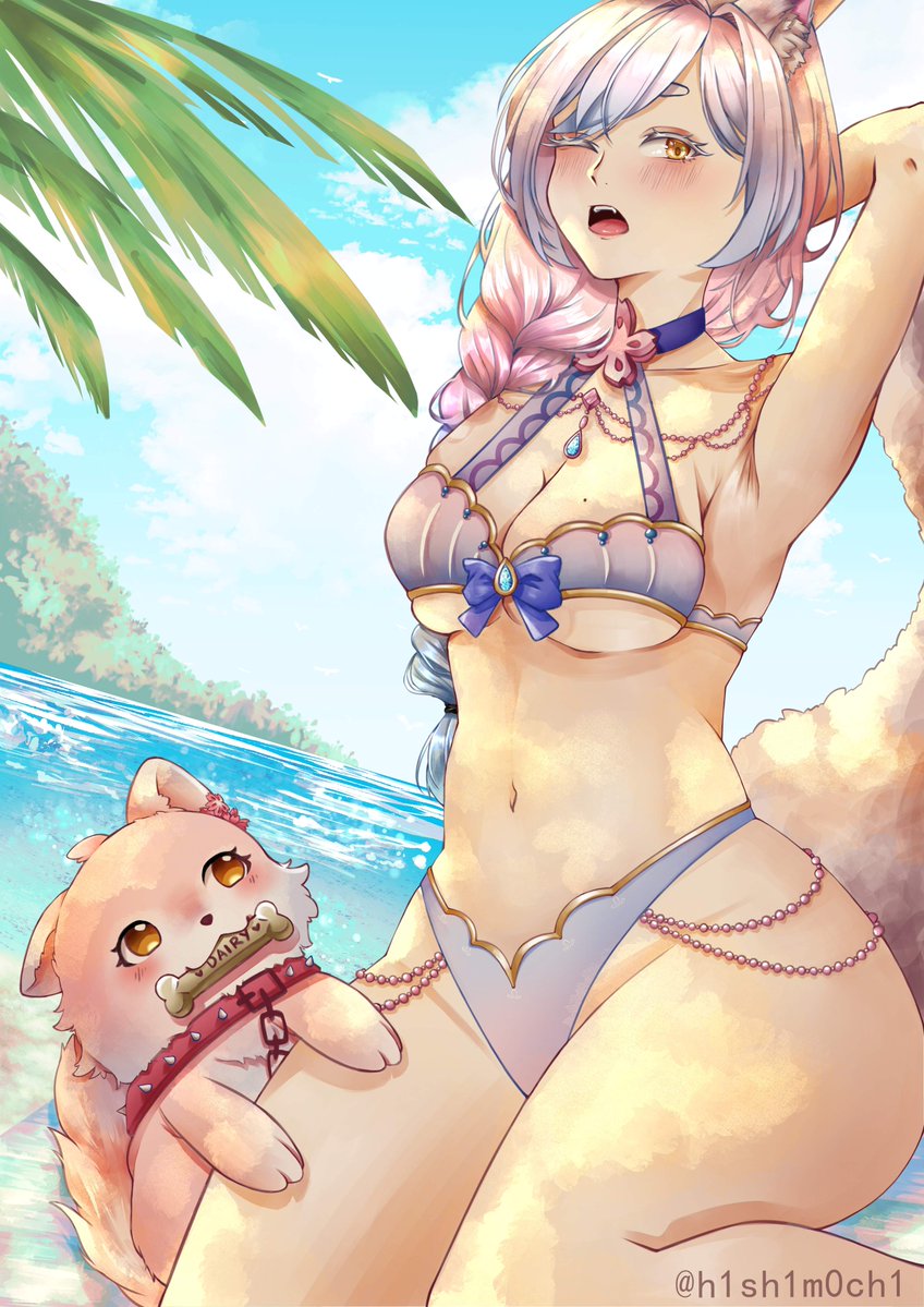 hishimocchi's tweet photo. Old birthday artwork of @ItsOokamin 

I forgot to post this... #ookallust #VTuber https://t.co/1mn8IX9gSE