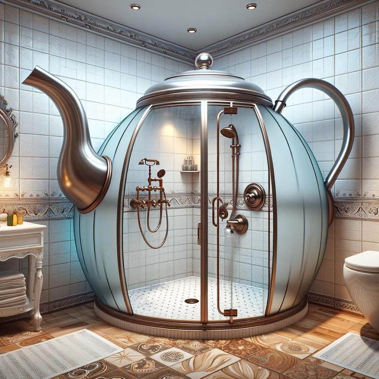 Teapot shower 🫖. Yes ?