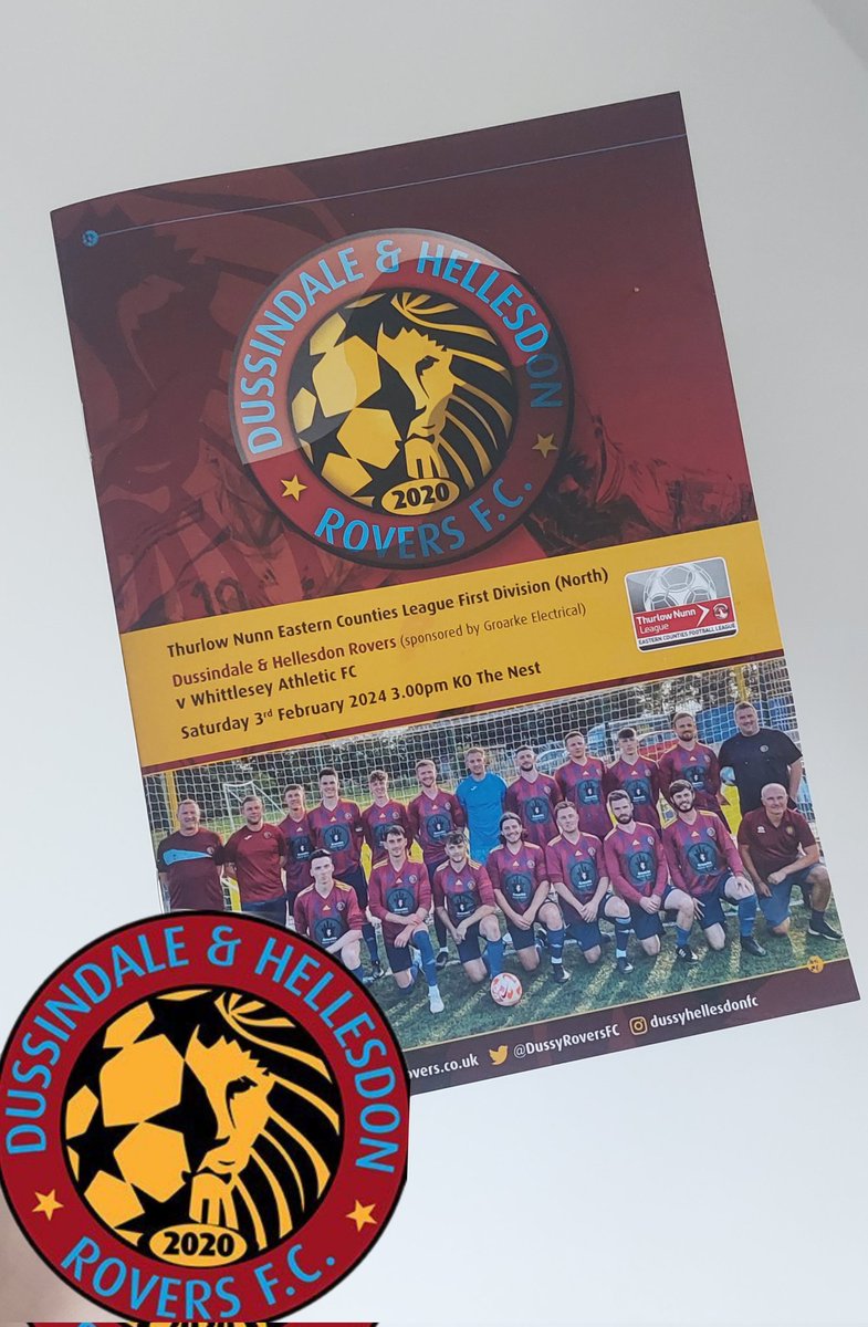 DussyRoversFC's tweet image. @ThurlowNunnL 
Dussy First Team 
📅 Saturday 03 February 
📍NR10 3AQ @TheNestCSF
⚽️ KO3pm
🆚️ @WhittleseyAthFC 

▫️First Team Sponsor Groarke Electrical 
▫️Match day programme @GowisePrint
▫️Kit supplied by @Kit_Factory