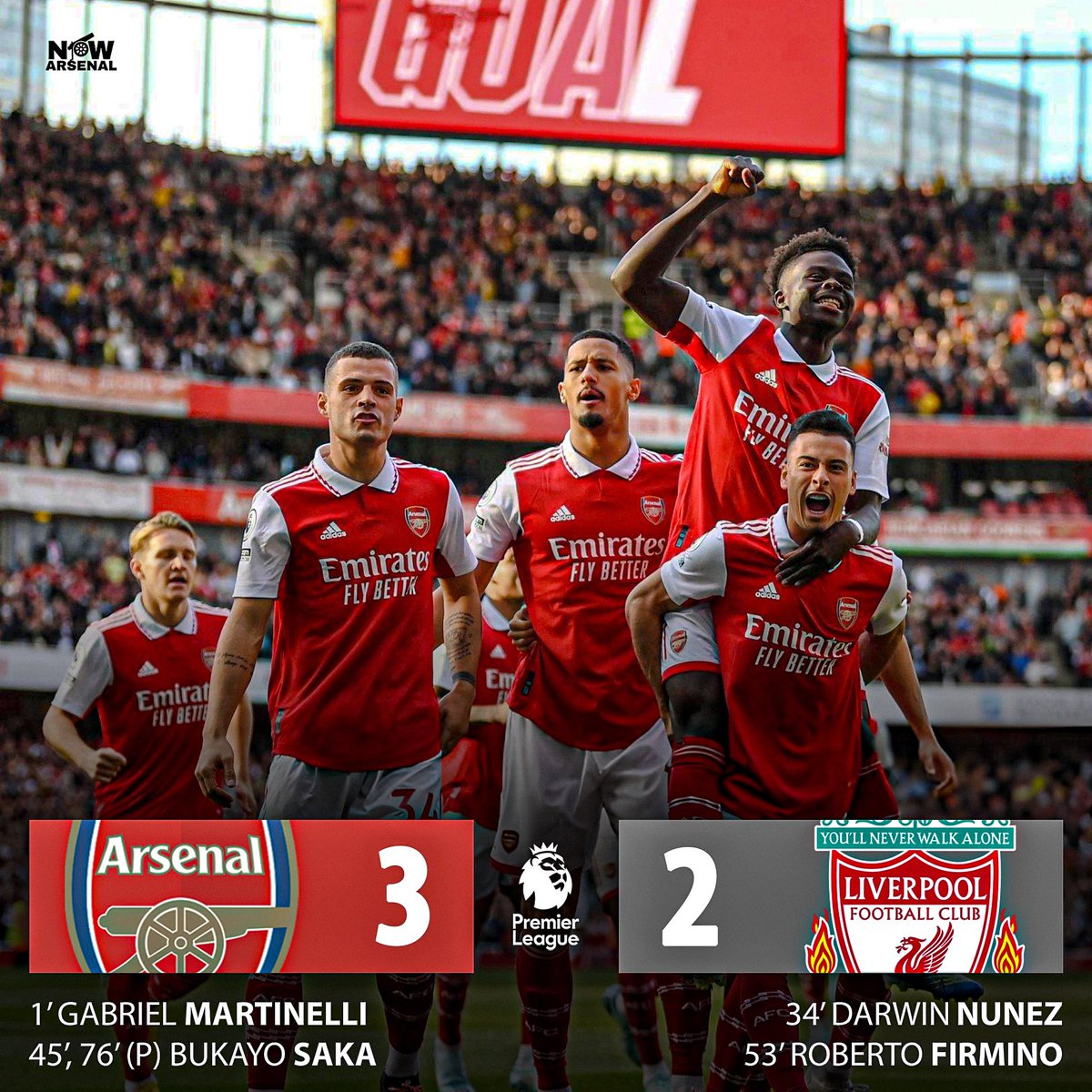 The Emirates needs to be rocking for our biggest game of the season so far tomorrow.

If you have a ticket, get to the ground early and don’t stop making noise.

That’s the only way we’re running this back…

We can do it. 💯💪🏼