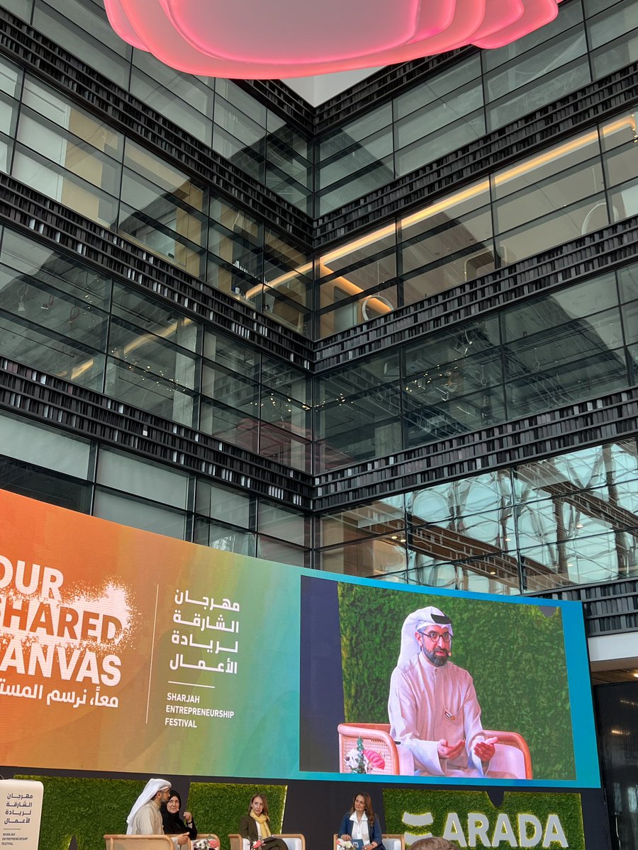 Starting the weekend with a very inspiring panel with <a href="/SultanAlQassemi/">سلطان سعود القاسمي</a> on education #sef2024 <a href="/sharjahef/">Sharjah Entrepreneurship Festival</a> - Had to wait half an hour outside, but worth it 😍
