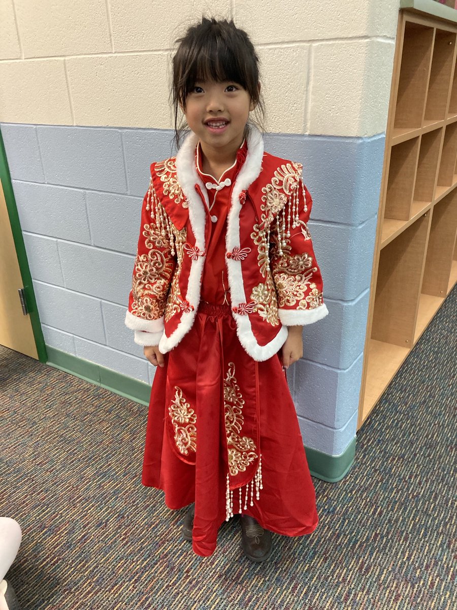 My student came to school yesterday in beautiful Chinese dress for the New Year-The Year of the 🐉 Dragon! WGES moms also provided a luncheon of delicious Chinese dishes for the teachers! Thank you for the wonderful day! #WGESdragons #InspireExcellence