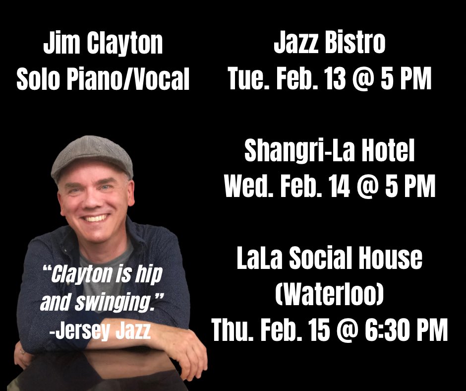 Three shows this week. Come hang out! (For LaLa Social House, reservations are required, unless you’re already a member.)