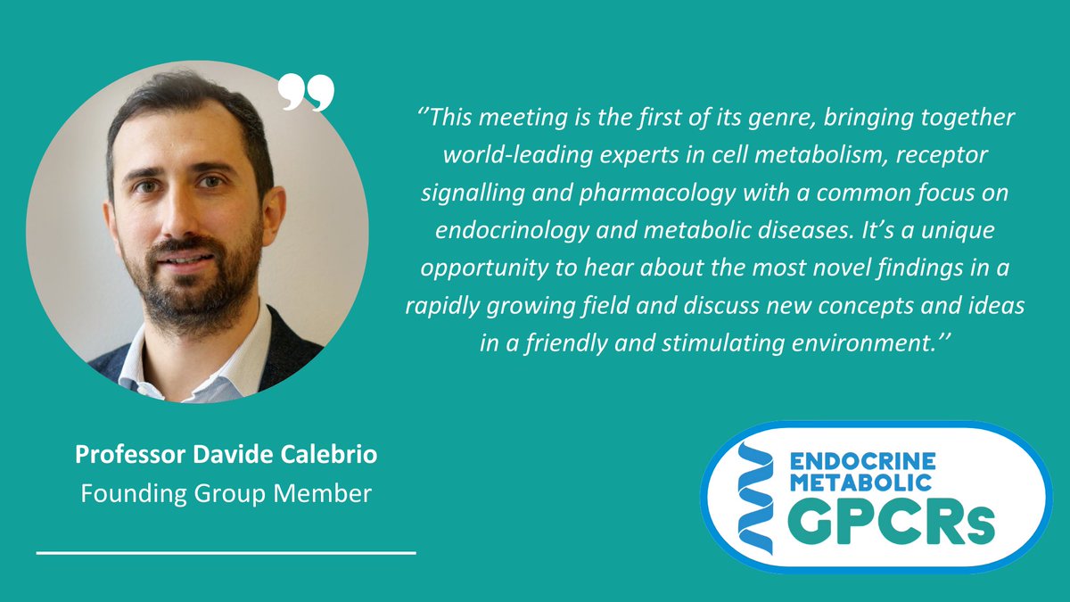 DavideCalebiro's tweet photo. Early-bird registration to the Endocrine and Metabolic GPCR meeting #emGPCR ends on Monday. Secure your spot now! https://t.co/P2e6yUWOpU https://t.co/n8zM1ujaTs
