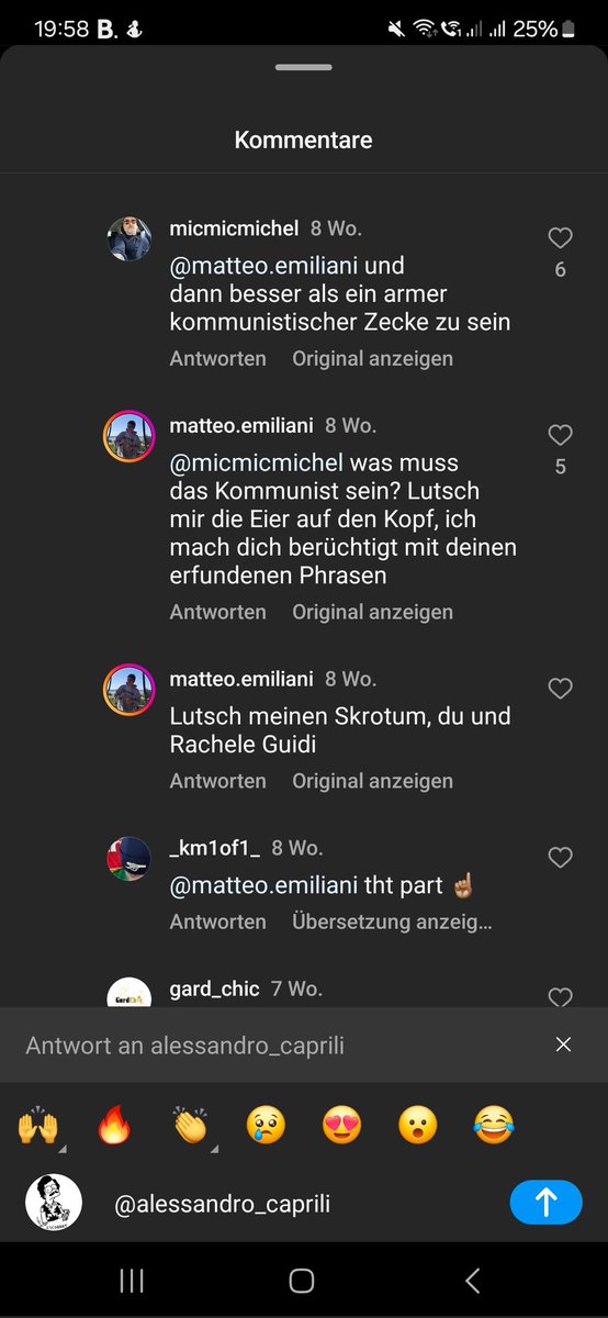 Übersetzte insta Kommentare so lachkick