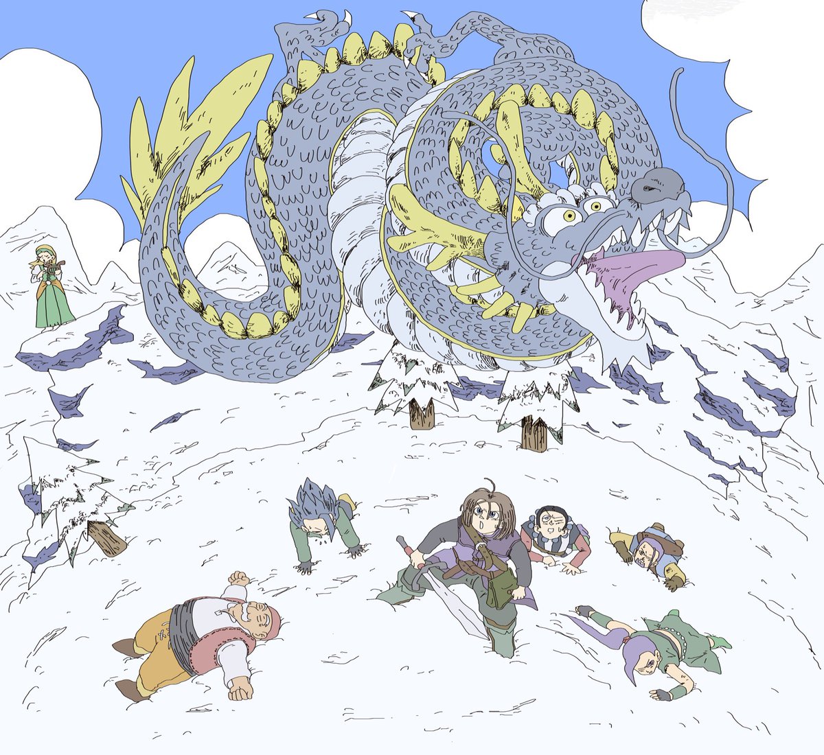 Rukvsin's tweet photo. #DragonQuest #Toriyama #FanArt #Dragon https://t.co/CB7JoVTGI8