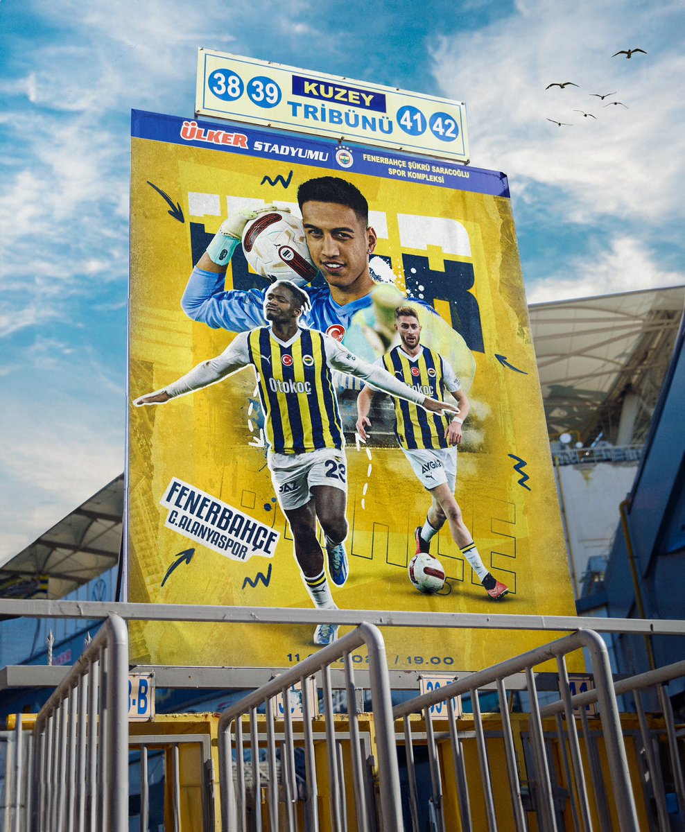 Fenerbahce's tweet photo. 🆚 C. Alanyaspor  
🗓 11 Şubat Pazar 
🕖 19.00
🏟️ @ulkerstadyumu 
📲 #FBvALY https://t.co/gQ72PyM16Y