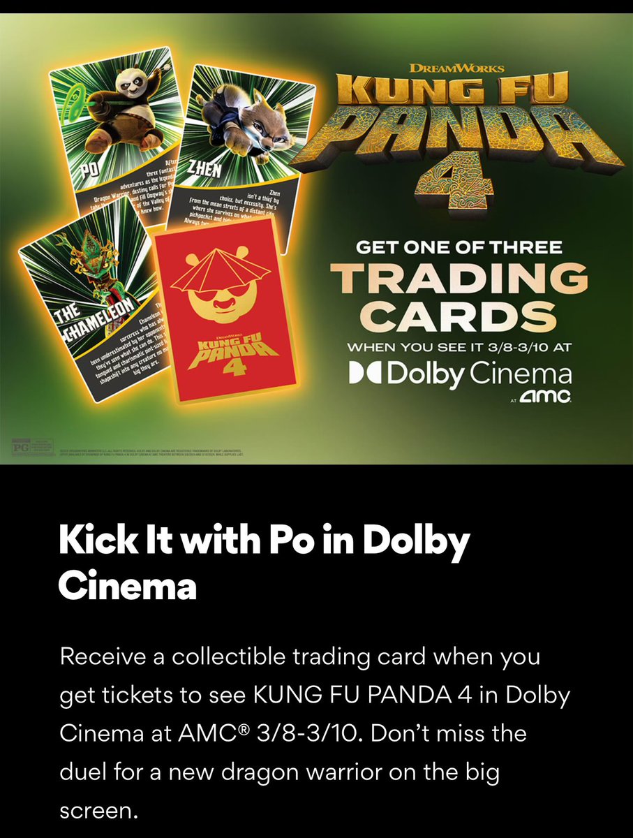 #AMC #TradingCard #KungFuPanda4