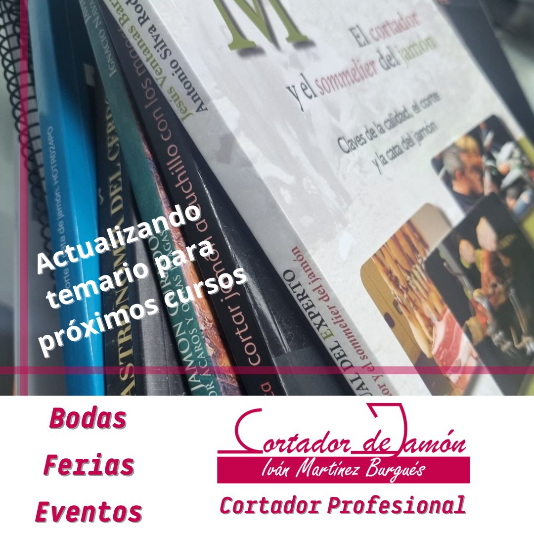 ivanalcaniz's tweet photo. 📌Actualizando el temario 📚 para el próximo curso de corte y cata de jamón que vamos a impartir en #Zaragoza en @HorecaZaragoza formación.
Los alumnos cada vez quieren profundizar en más temas y como el saber no ocupa lugar, nos podemos manos a la obra. https://t.co/AY3SVUZ84u