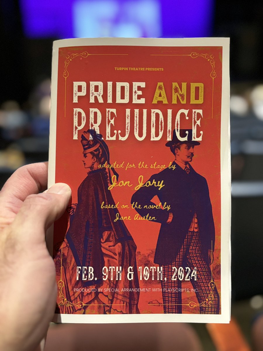 I am very excited about Turpin Theatre’s production today of Pride and Prejudice!
#SpartanStrong
#EveryMomentMatters