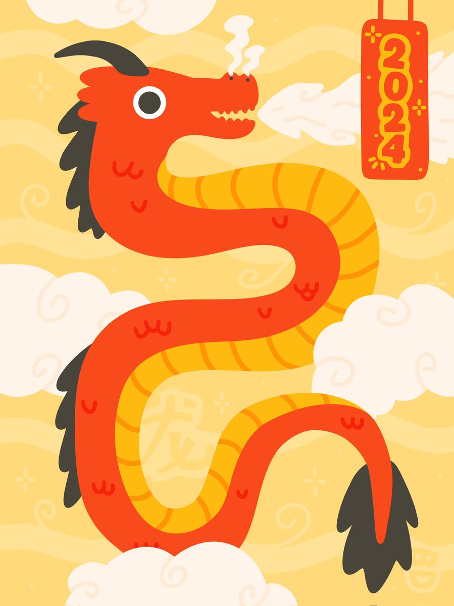 BenjyBD's tweet photo. Happy Chinese New Year! 🧧🐉

#chinesenewyear #lunarnewyear #newyear #yearofthedragon #dragon #illustration #procreate #procreateart #benbd https://t.co/B4GvLqsMPP