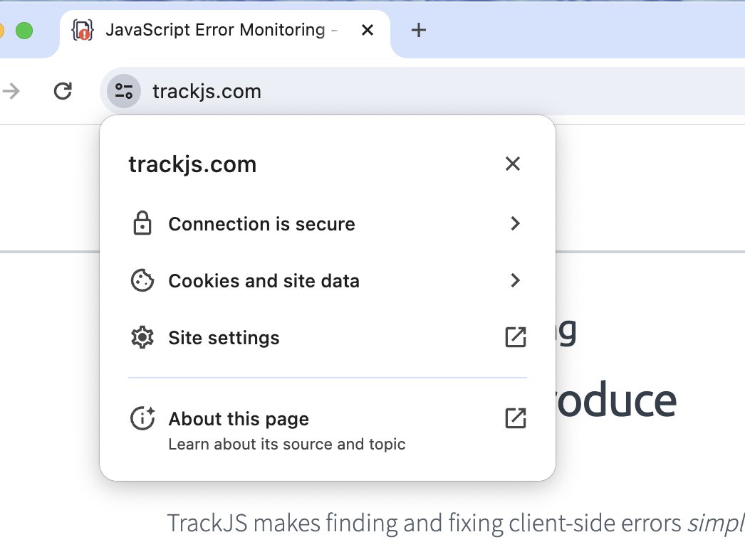 TrackJS tweet media