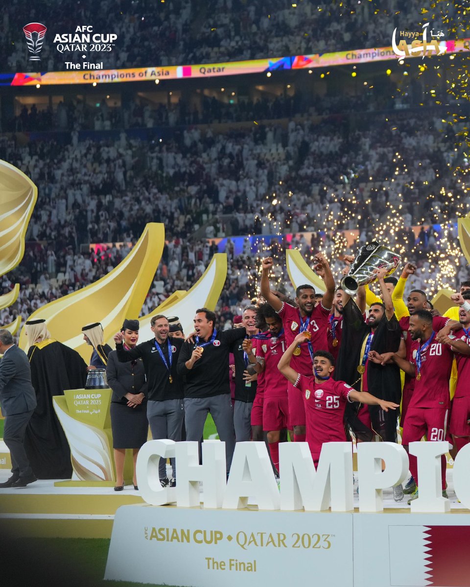 roadtoqatar's tweet photo. الأبطال 🏆

#هَيّا_آسيا #كأس_آسيا2023 https://t.co/sERYRbWraq