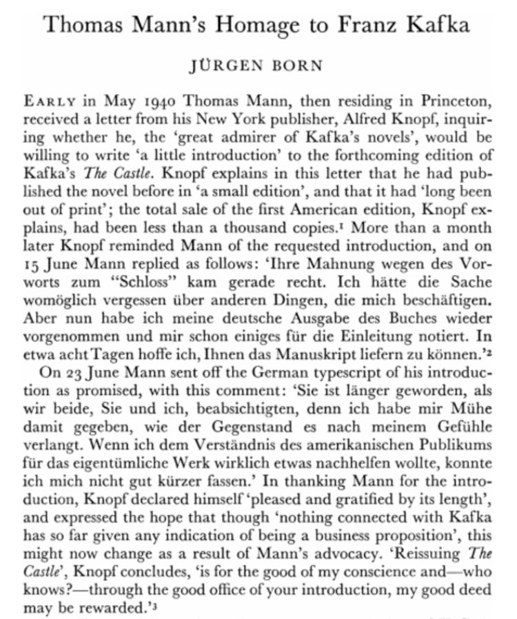 In #Kafka’s sterfjaar, 1924 - nu 100 jaar terug, verschijnt #DeToverberg van #ThomasMann
#synchroniciteit #CGJung