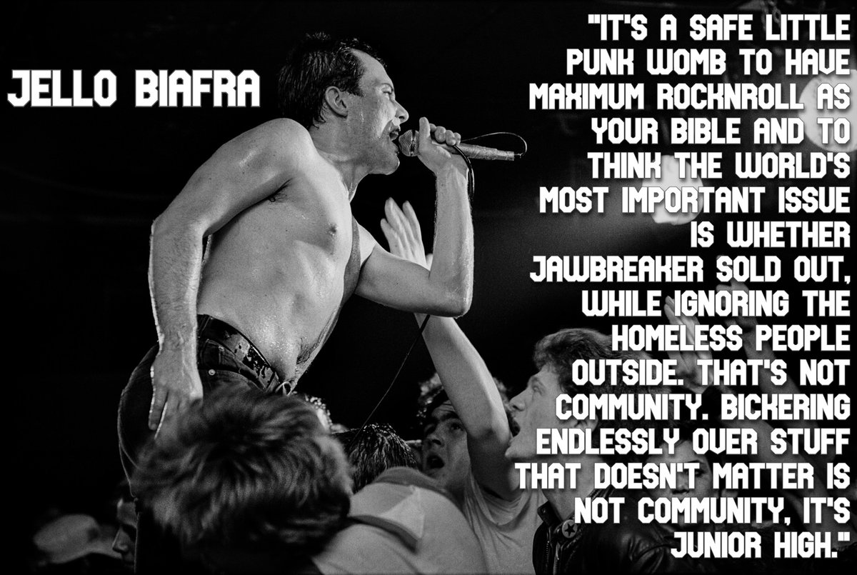 MARS_Media_Arts's tweet photo. Jello Biafra, Punk Planet 18, May/June 1997
(born Eric Reed Boucher, 17 June 1958)
#JelloBiafra #Punk #Rock #Music #Quotes #Encyclopedia #PunkRock #DeadKennedys #Singer #EricBoucher #PunkPlanet #MaximumRocknRoll #Jawbreaker #Author #Activist #SanFrancisco #1980s #Hardcore #Polit https://t.co/3LxaAT8R8S