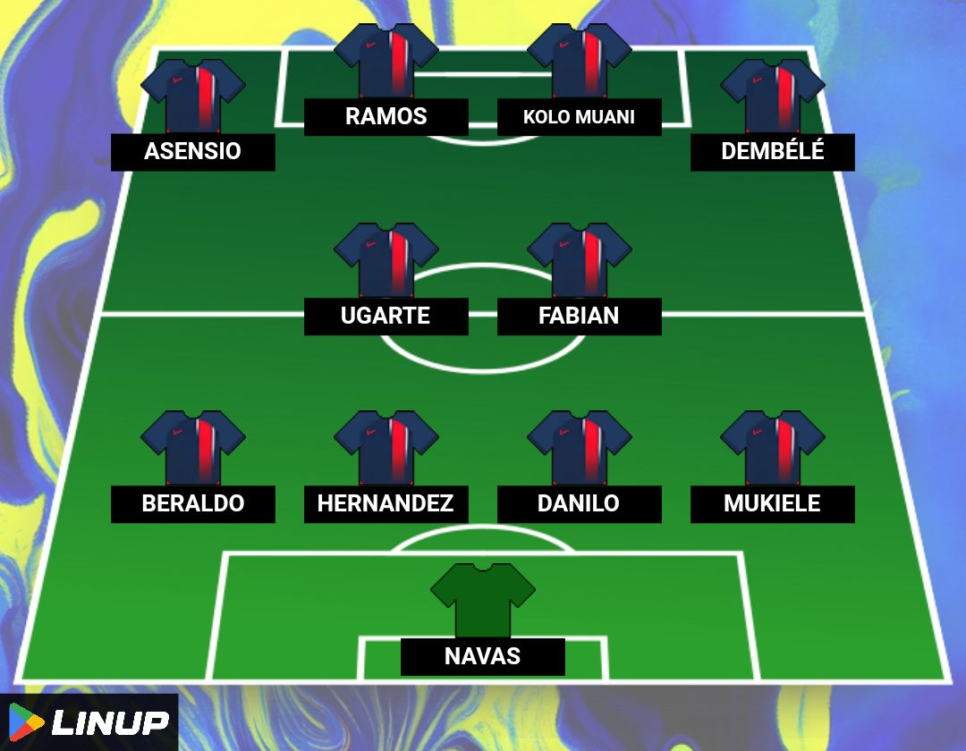 LinupApp's tweet image. Les compositions officielles des deux équipes pour débuter ce #PSGLOSC ⬇️

Toi aussi, crée tes compos avec Linup !