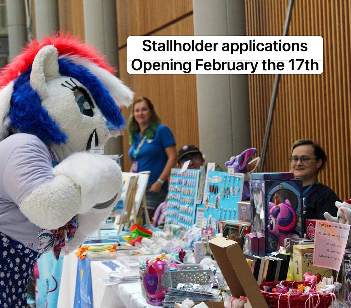 UKPonyCon's tweet photo. Stallholder Applications for #UKPonyCon2024 open next Saturday, the 17th of February! Everything you need to know before then is in our blog post HERE: https://t.co/1QA3utwHFP https://t.co/S24BRNpyti