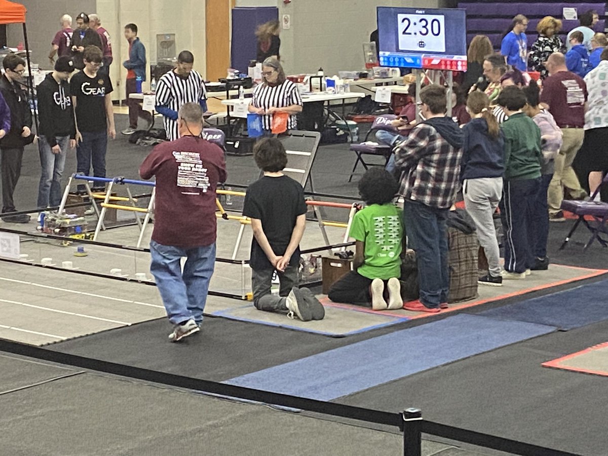 Ravens have 3 teams representing at the FIRST Tech Challenge at Piper High School today!  Let’s go!!!  <a href="/OlatheEngineer/">Engineering Academy</a>