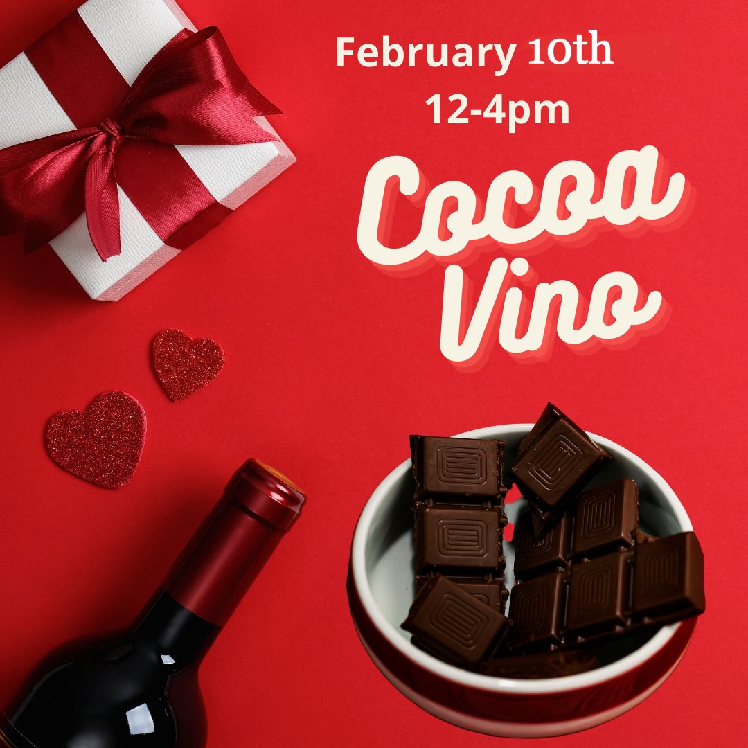Today is the day (Sat) for Cocoa Vino! Join us for delicious tasting of Single-Origin chocolates &amp; our great wines! Noon til 4pm.
Amador City is celebrating with merchants sharing chocolates &amp; wines.
#winetreefarm #corinnewines #goodnowfarmschocolate #cocoavino #visitamadorcity