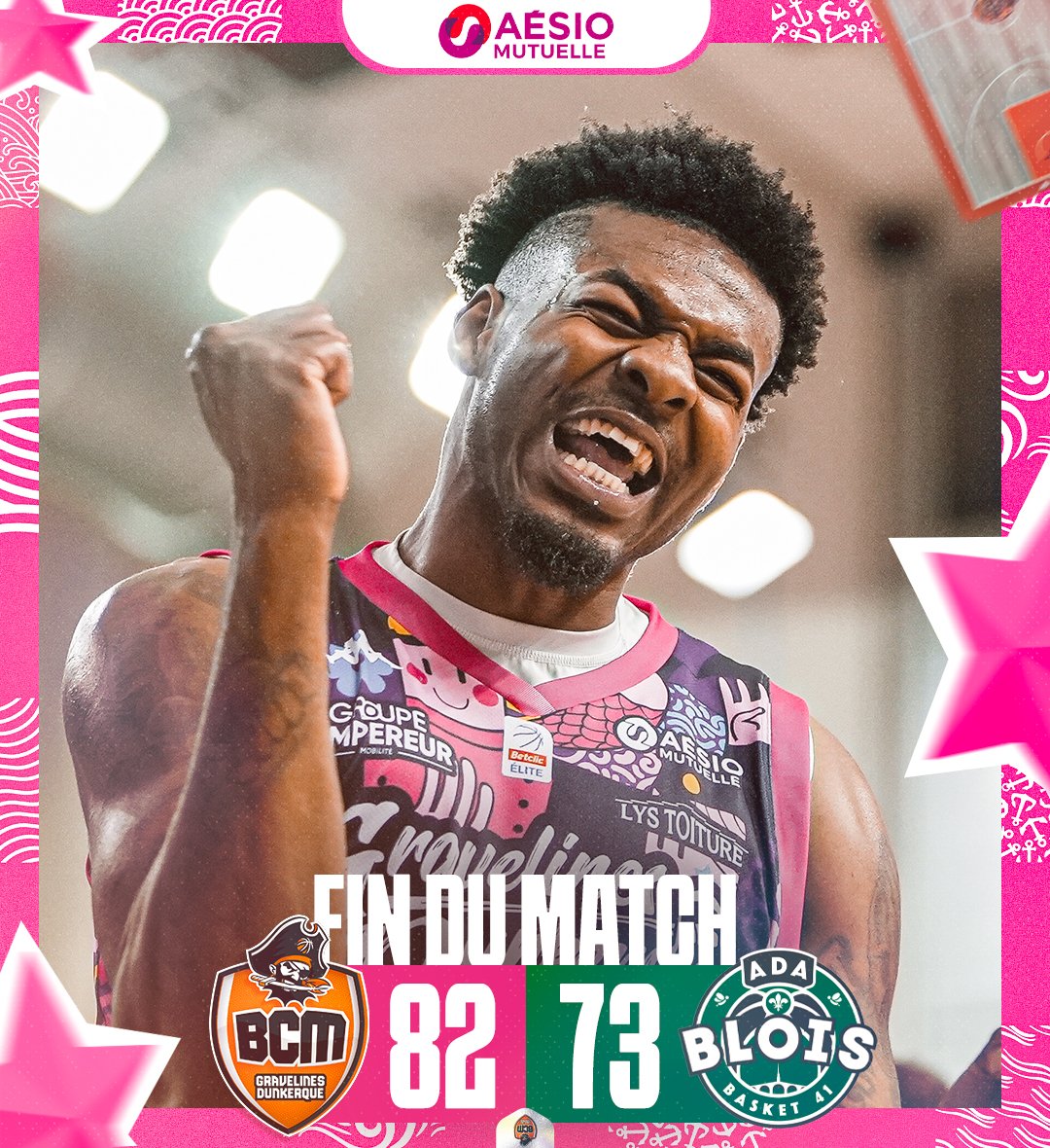 #BCMADA | 𝗩𝗜𝗖𝗧𝗢𝗜𝗥𝗘 🧡

𝗖'𝗘𝗦𝗧 𝗘𝗡𝗢𝗥𝗠𝗘 ! 🤯

Poussés par un public incroyable, nos Maritimes s'imposent face à Blois au terme d'un match tellement stressant ! 🥵

Quelle fête ici à Dewerdt ! 💗💗💗

#TousBCM #BetclicELITE